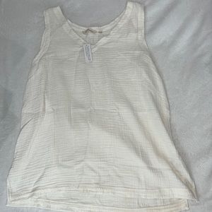 new 100% cotton soft surroundings tank with tags